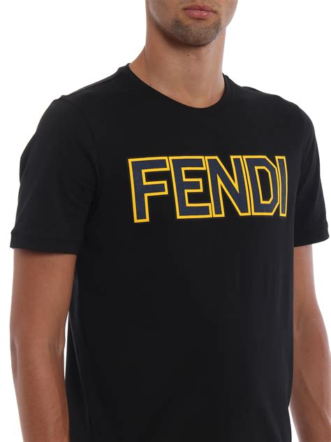 fendi shirt zwart|fendi t shirts men's sale.